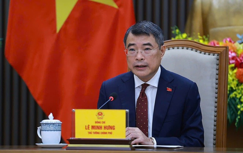 Thủ tướng Lê Minh Hưng điện đàm với Thủ tướng Trung Quốc Lý Cường. Ảnh: VGP Thủ tướng Lê Minh Hưng điện đàm với Thủ tướng Trung Quốc Lý Cường. Ảnh: VGP