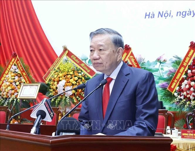 Tổng Bí thư, Chủ tịch nước Tô Lâm phát biểu chỉ đạo. Ảnh: Thống Nhất/TTXVN.