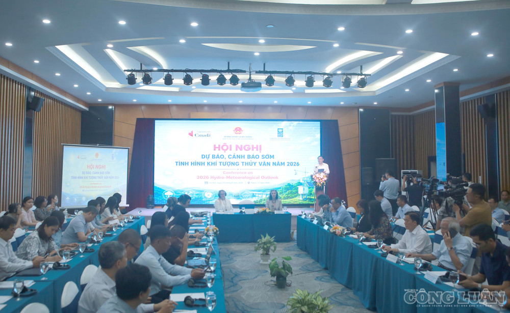 Quang cảnh Hội nghị “Dự báo, cảnh báo sớm tình hình khí tượng thủy văn năm 2026”. clo_br_6r4a9981.jpg