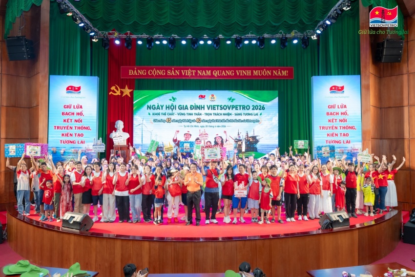 Ngày hội Gia đình Vietsovpetro 2026: Gắn kết yêu thương, lan tỏa văn hóa doanh nghiệp