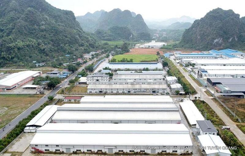 Cụm công nghiệp Phúc Ứng, tỉnh Tuyên Quang có tỷ lệ lấp đầy doanh nghiệp đăng ký đầu tư gần 98%.
