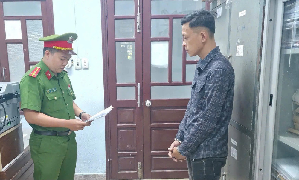 Đối tượng Lê Tấn Hùng - Ảnh: Công an TP Đà Nẵng. 1000055106.jpg