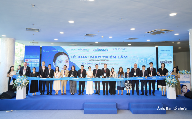 Lễ khai mạc hai triển lãm thương mại quốc tế ngành làm đẹp: Vietbeauty & Cosmobeauté Vietnam và Beautycare Plus.