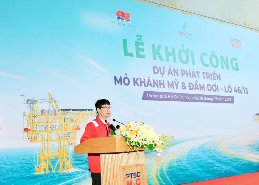 Khởi công Dự án Phát triển Mỏ Khánh Mỹ và Đầm Dơi, Lô 46/13: Hiện thực hóa khát vọng bảo đảm an ninh năng lượng quốc gia từ cực Nam Tổ quốc Khởi công dự án Phát triển Mỏ Khánh Mỹ và Đầm Dơi, Lô 46/13