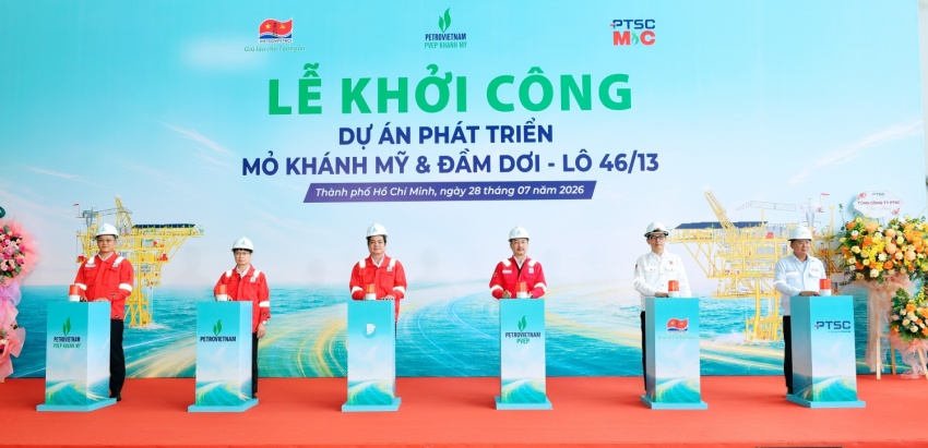 Khởi công Dự án Phát triển Mỏ Khánh Mỹ và Đầm Dơi, Lô 46/13: Hiện thực hóa khát vọng bảo đảm an ninh năng lượng quốc gia từ cực Nam Tổ quốc Khởi công dự án Phát triển Mỏ Khánh Mỹ và Đầm Dơi, Lô 46/13