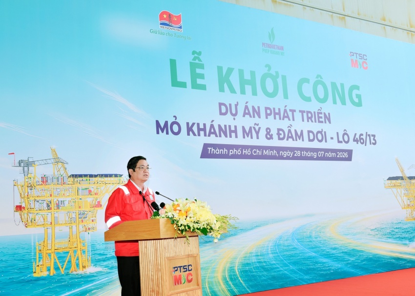 Khởi công Dự án Phát triển Mỏ Khánh Mỹ và Đầm Dơi, Lô 46/13: Hiện thực hóa khát vọng bảo đảm an ninh năng lượng quốc gia từ cực Nam Tổ quốc Khởi công dự án Phát triển Mỏ Khánh Mỹ và Đầm Dơi, Lô 46/13