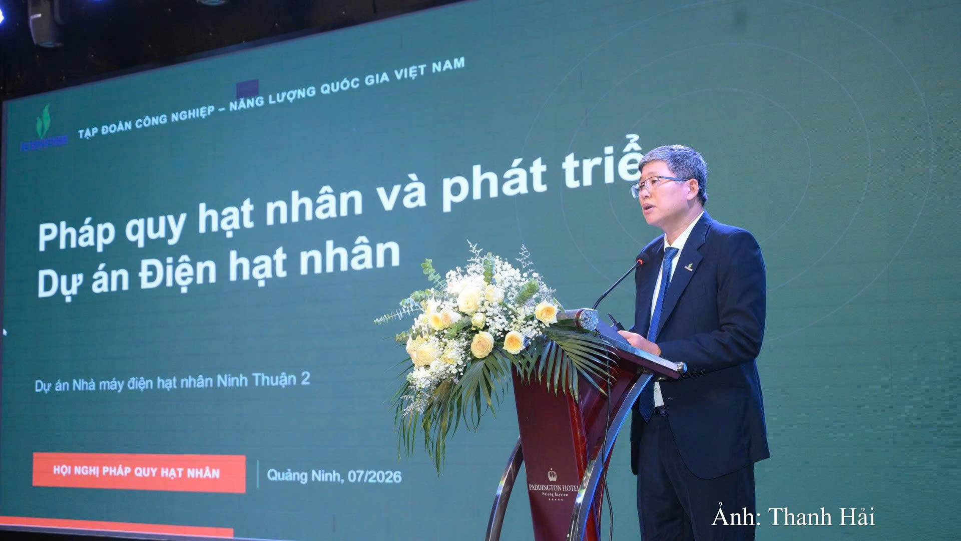 Ông Nguyễn Thanh Bình - Phó Trưởng ban Ban Chuẩn bị đầu tư dự án Nhà máy điện hạt nhân Ninh Thuận 2 - Petrovietnam.