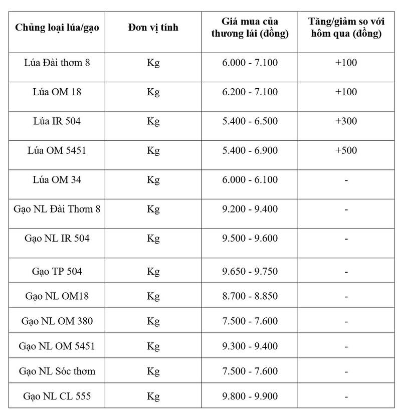 Bảng giá mang tính tham khảo.