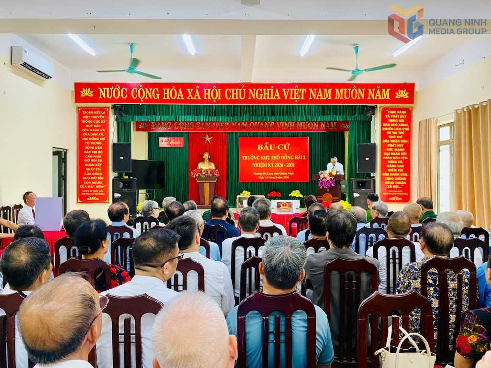 Khu Hồng Hải 2 tổ chức khai mạc bầu cử Trưởng khu nhiệm kỳ 2026-2031. Ảnh: QN Media Khu Hồng Hải 2 tổ chức khai mạc bầu cử Trưởng khu nhiệm kỳ 2026-2031. Ảnh: QN Media