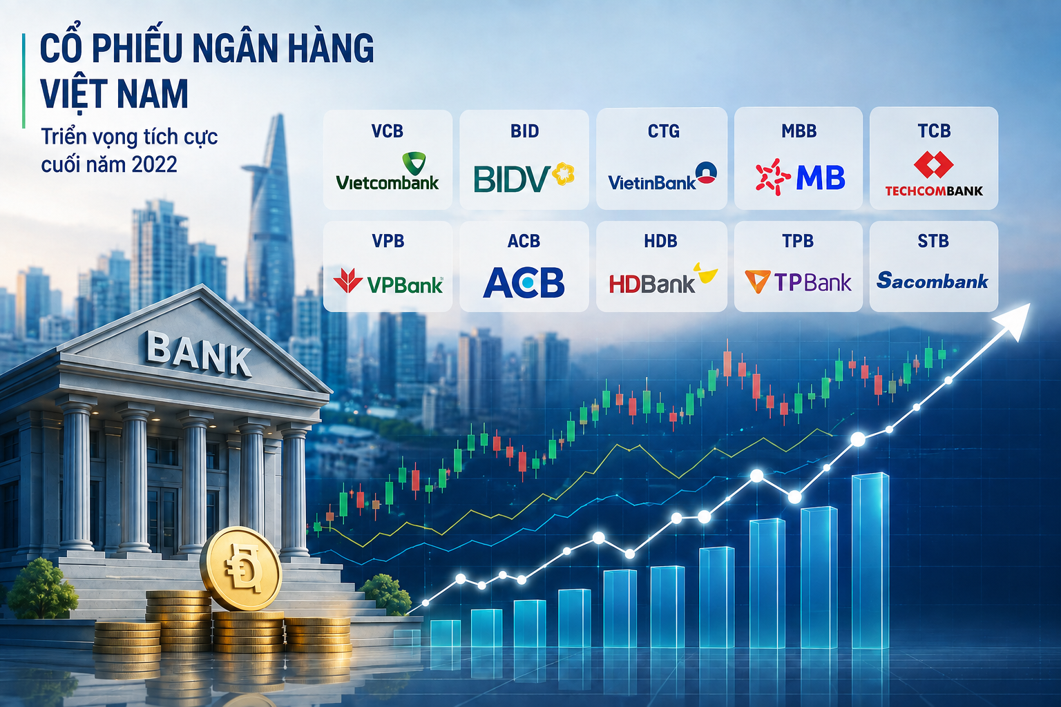 Cổ phiếu ngân hàng cuối năm phân hóa theo chất lượng