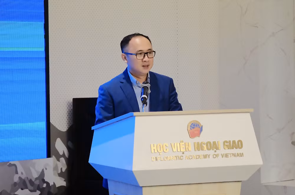 TS Nguyễn Đồng Anh - Quyền Trưởng khoa Truyền thông và Văn hóa Đối ngoại (Học viện Ngoại giao). Ảnh: BTC anh-man-hinh-2026-08-26-luc-185802.png