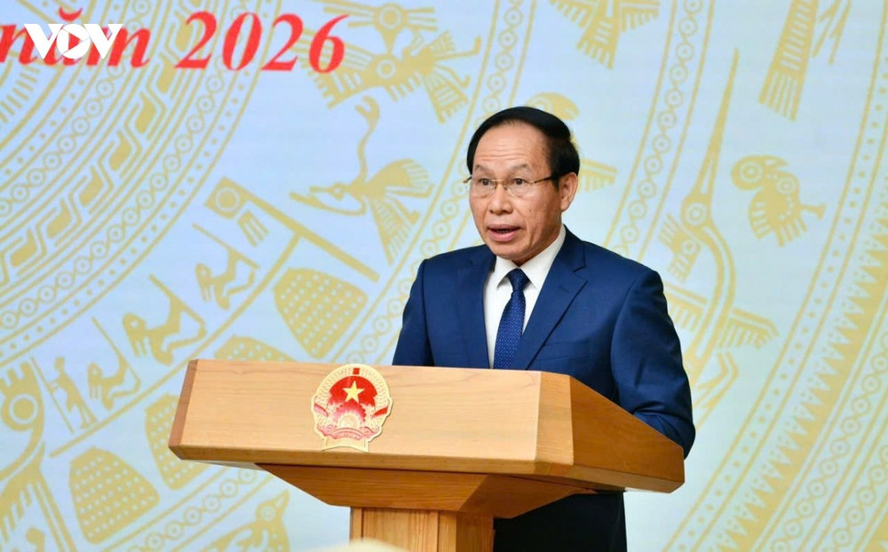 Phó Thủ tướng Lê Tiến Châu phát biểu. Ảnh: VOV thu-tuong-5-2.jpg