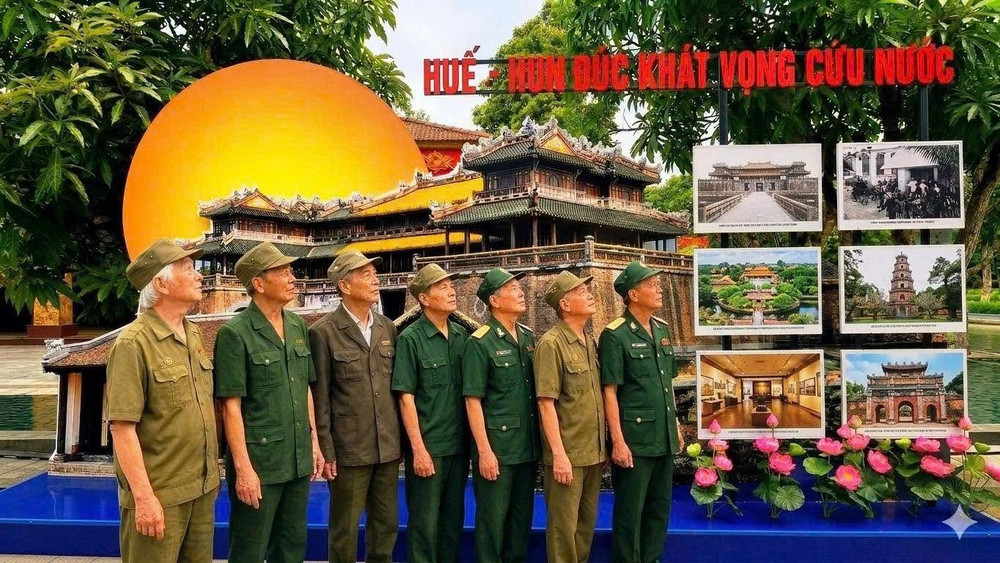 Từ làng Sen, câu chuyện theo dòng thời gian đến Huế - nơi Nguyễn Sinh Cung, Nguyễn Tất Thành từng học tập, sinh sống và chứng kiến những biến động của đất nước; những trải nghiệm ấy đã góp phần hun đúc khát vọng tìm một con đường mới để giải phóng dân tộc. Ảnh V.Ng 2.jpg