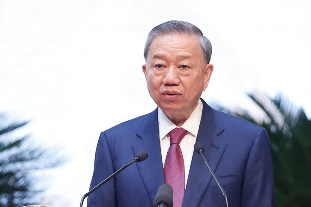 Tổng Bí thư, Chủ tịch nước Tô Lâm: Sẽ không có Nhà nước pháp quyền XHCN trên thực tế nếu như cán bộ, đảng viên, cơ quan Nhà nước thờ ơ, thiếu trách nhiệm, vô cảm với quyền lợi hợp pháp, chính đáng của người dân, doanh nghiệp và sự phát triển KTXH. Ảnh: VGP. 1.jpg