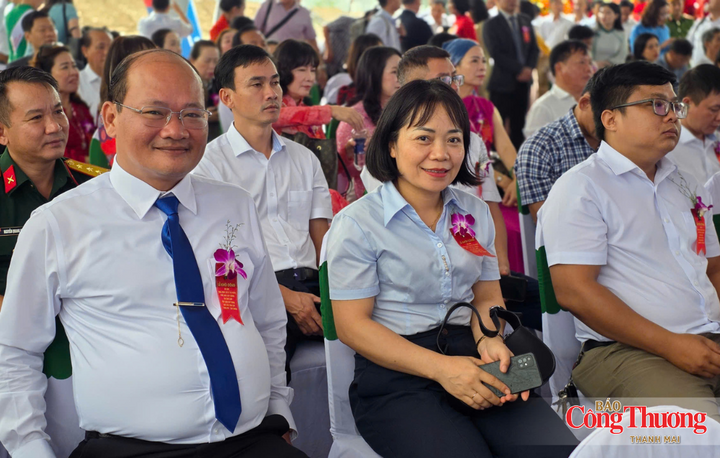 Ông Nguyễn Đăng Quang, Chủ tịch UBND xã Gào tại buổi lễ.
