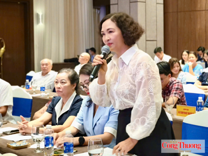 Đại diện doanh nghiệp phát biểu đề xuất, kiến nghị tại hội nghị.