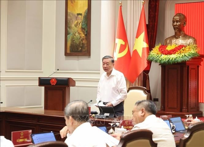 Tổng Bí thư, Chủ tịch nước Tô Lâm chủ trì Phiên họp. Ảnh: TTXVN
