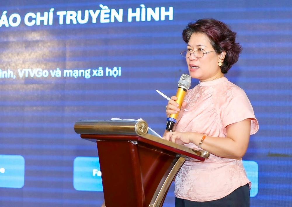 Nhà báo Nguyễn Thu Hà, Trưởng ban Chuyên đề - Khoa giáo, Đài Truyền hình Việt Nam. Ảnh: Sơn Hải anh2.jpg