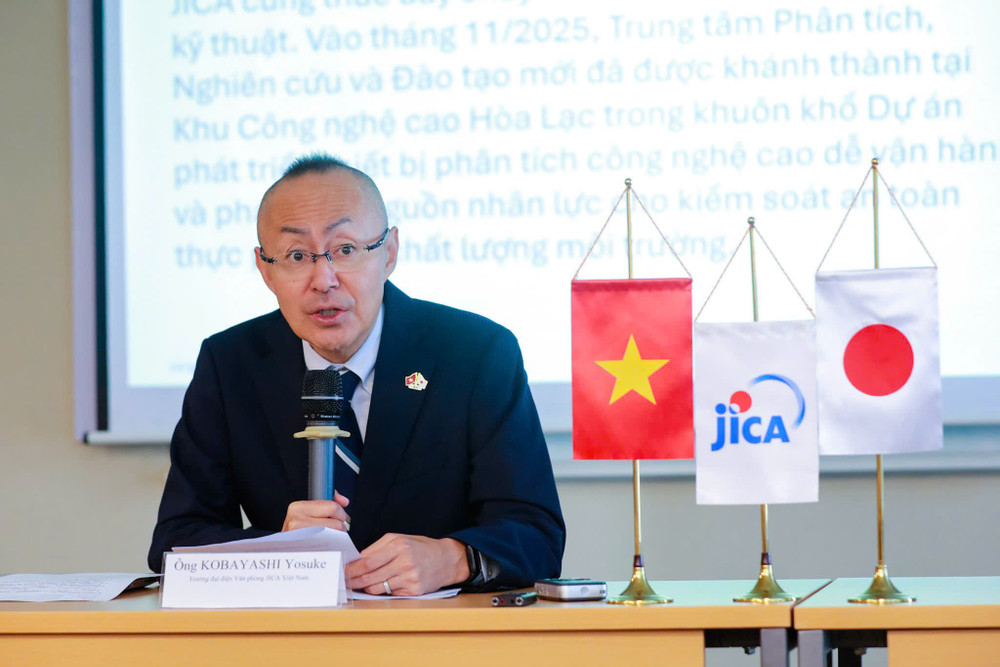 Ông Kobayashi Yosuke, Trưởng đại diện Cơ quan Hợp tác Quốc tế Nhật Bản (JICA) tại Việt Nam. Ảnh: VV 1791339275710-2644160623863728540-g5738912219643803529-7f47179104d0f52ddbd888962d87d8c5.jpg