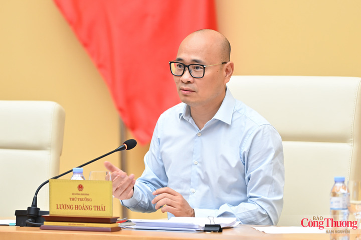 Thứ trưởng Lương Hoàng Thái trao đổi, gợi mở những nội dung chủ yếu của Dự thảo Chiến lược xuất nhập khẩu hàng hóa đến năm 2030, tầm nhìn đến năm 2045.