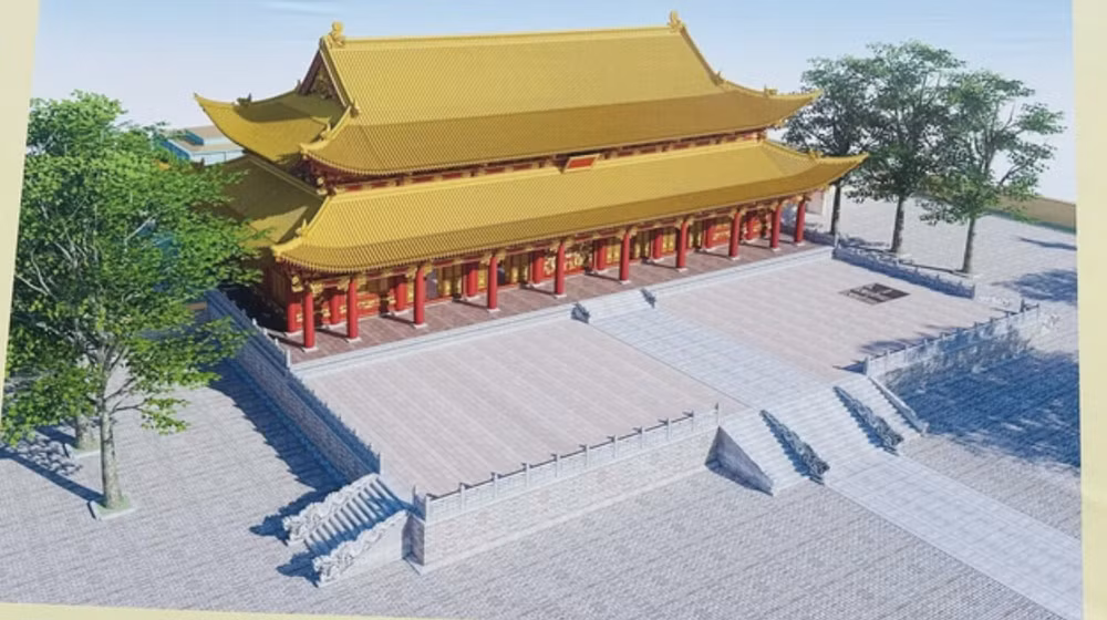 Khởi công phục dựng Điện Kính Thiên trong năm 2026 là chủ trương lớn đã được HĐND TP Hà Nội thông qua. Ảnh: Trung tâm Bảo tồn Di sản Thăng Long Hà Nội anh-man-hinh-2026-10-14-luc-085424.png