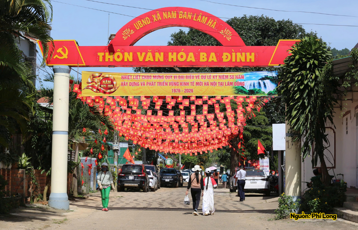 Thôn văn hóa Ba Đình, xã Nam Ban Lâm Hà, tỉnh Lâm Đồng.