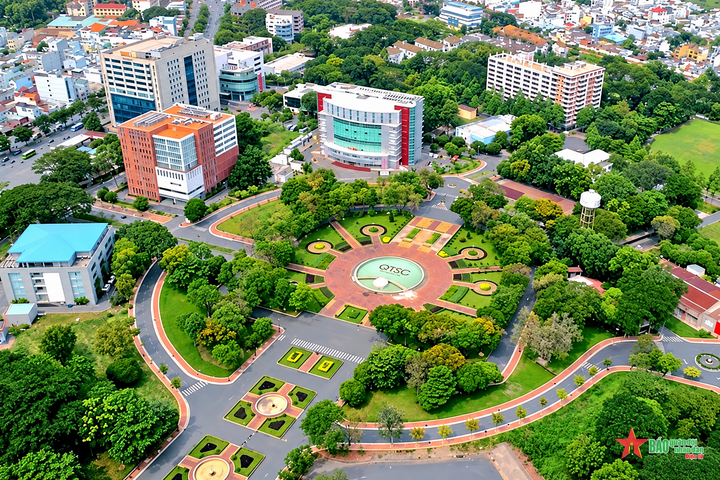 Toàn cảnh Công viên phần mềm Quang Trung (TP. Hồ Chí Minh), nơi tập trung các doanh nghiệp công nghệ số, góp phần thúc đẩy thu hút đầu tư, phát triển hạ tầng công nghệ và đổi mới sáng tạo.